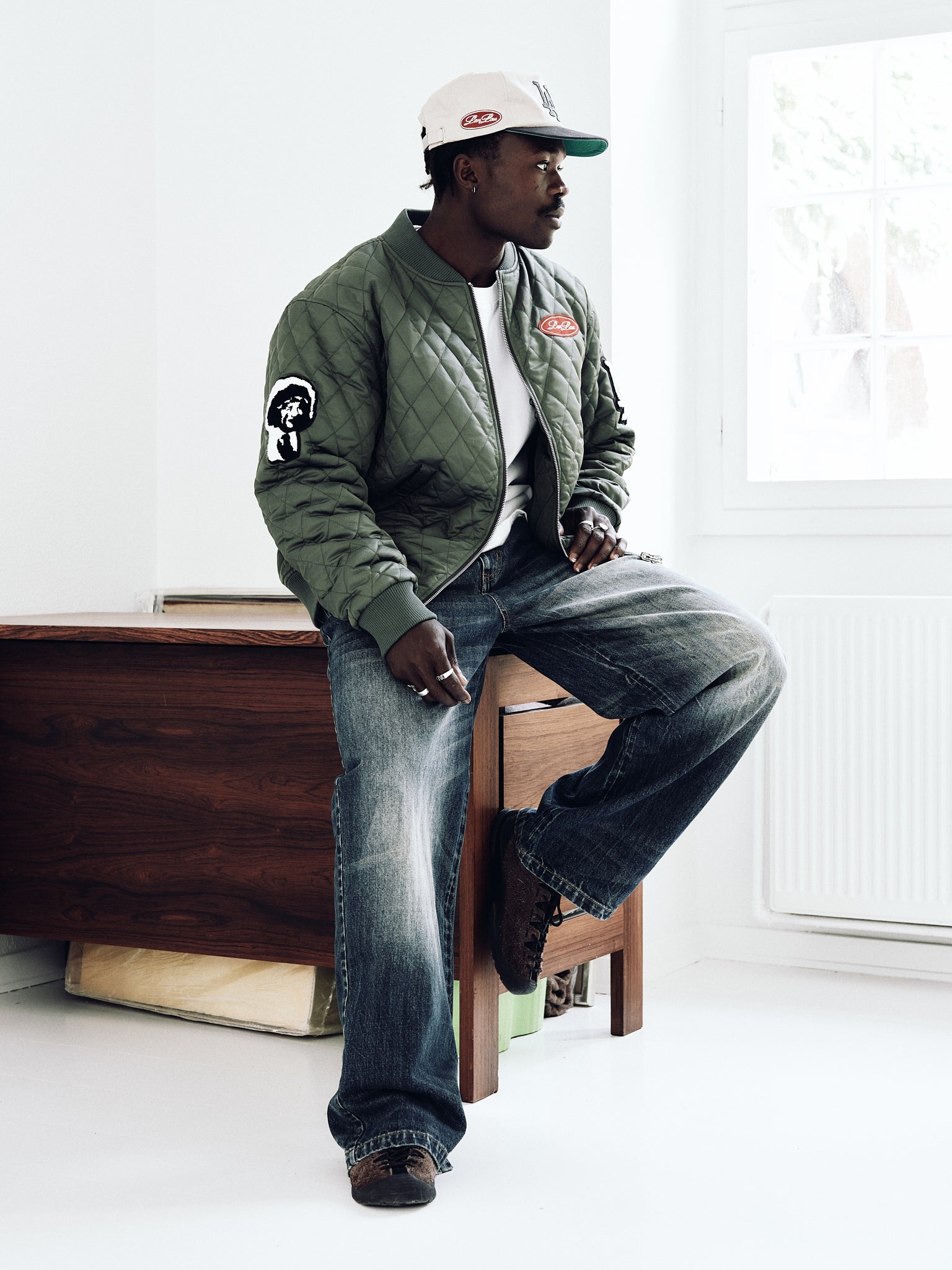QUILTED VARSITY JACKET