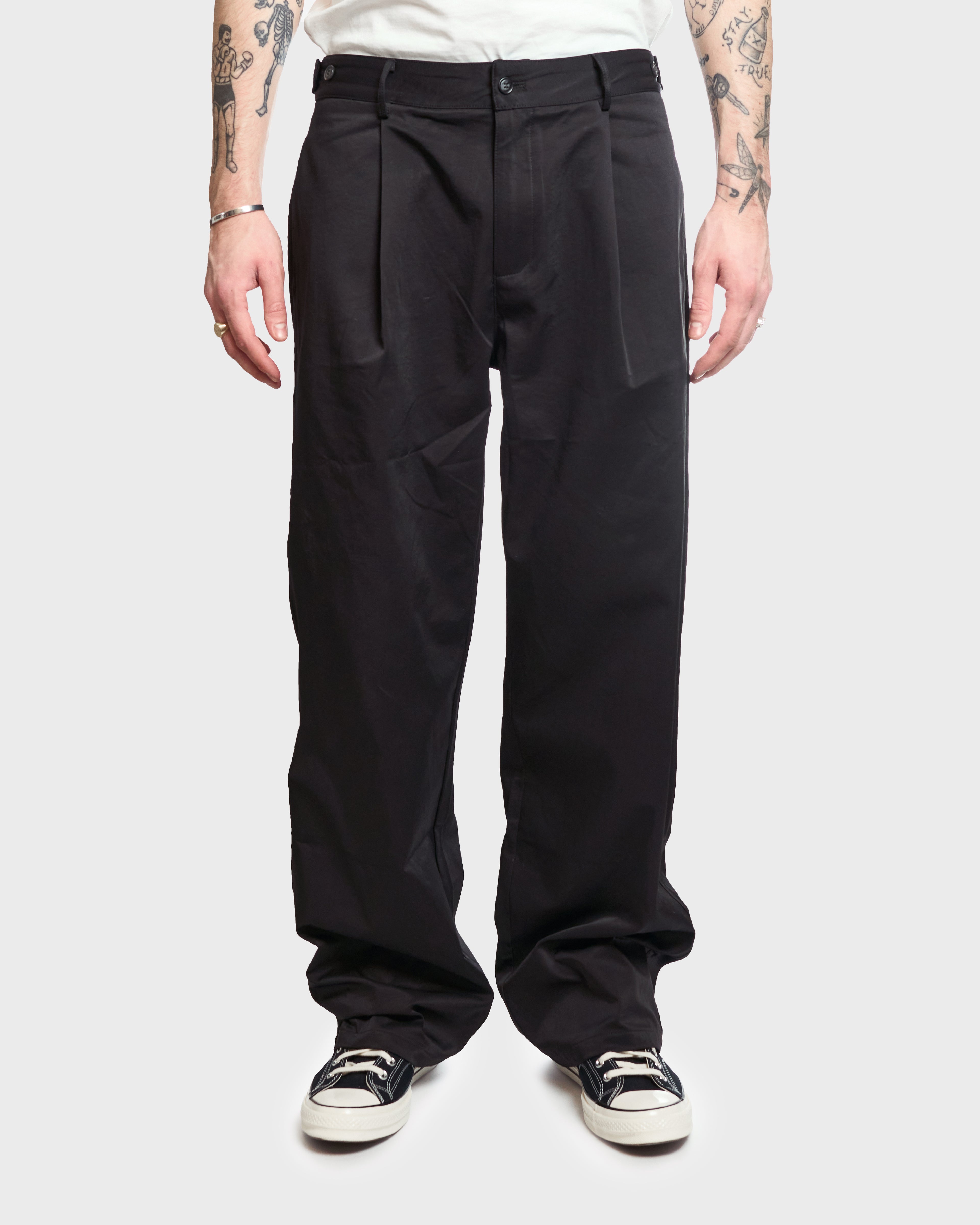 Wide Pleated Trousers